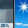 Wednesday: Slight Chance Rain Showers then Sunny
